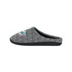 FOCO NFL Miami Dolphins Men's Poly Knit Cup Sole Slipper, Team Color, Large (11-12)