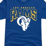 Junk Food NFL - Los Angeles Rams - Bold Logo - Officially Licensed Adult Short Sleeve Fan Tee for Men and Women