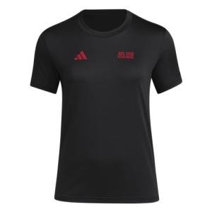 Adidas Womens Atlanta United Pre-Game Short Sleeve Soccer T-Shirt,Black/Atlanta United,Medium