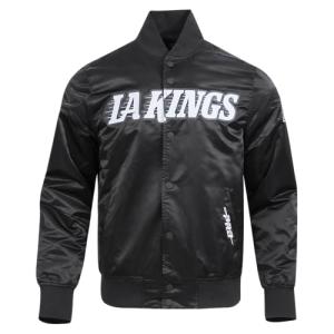 Pro Standard MENS NHL LOS ANGELES KINGS CLASSIC SATIN SATIN JACKET BLACK L