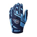 Wilson NFL Stretch Fit Football Gloves - Youth, Tennessee Titans