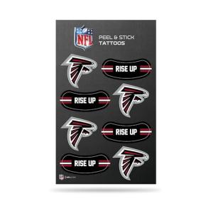 Rico Industries NFL Football Atlanta Falcons Peel & Stick Temporary Tattoos - Eye Black - Game Day Approved!