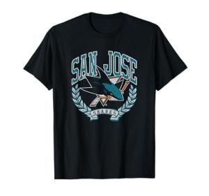 San Jose Sharks Vintage Victory Black Officially Licensed T-Shirt