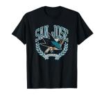 San Jose Sharks Vintage Victory Black Officially Licensed T-Shirt