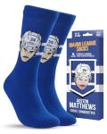 Major League Socks - AUSTON MATTHEWS Collectibles - NHL Toronto Maple Leafs Hockey Socks Adult Sizes, Hockey Socks for Men and Women, Excellent Gift for NHL Toronto Fans for All Occasions - Size 7-13