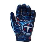 Wilson NFL Stretch Fit Football Gloves - Youth, Tennessee Titans