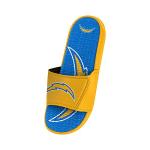 FOCO Los Angeles Chargers NFL Mens Colorblock Big Logo Gel Slide - L