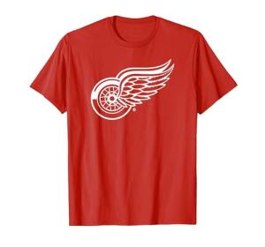 Detroit Red Wings Icon Red Officially Licensed T-Shirt, Men, Red, XX-Large