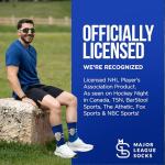 Major League Socks - AUSTON MATTHEWS Collectibles - NHL Toronto Maple Leafs Hockey Socks Adult Sizes, Hockey Socks for Men and Women, Excellent Gift for NHL Toronto Fans for All Occasions - Size 7-13