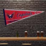 Rico Industries NHL Hockey Washington Capitals Classic 12" x 30" Felt Wall Décor Pennant - Great for Home/Bed Room/Man Cave Décor