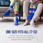 Major League Socks - AUSTON MATTHEWS Collectibles - NHL Toronto Maple Leafs Hockey Socks Adult Sizes, Hockey Socks for Men and Women, Excellent Gift for NHL Toronto Fans for All Occasions - Size 7-13