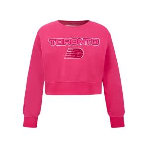 Pro Standard Big Girls WNBA Toronto Tempo Classic Triple Pink Crewneck Sweatshirt Beetroot Purple Xl