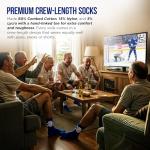 Major League Socks - AUSTON MATTHEWS Collectibles - NHL Toronto Maple Leafs Hockey Socks Adult Sizes, Hockey Socks for Men and Women, Excellent Gift for NHL Toronto Fans for All Occasions - Size 7-13