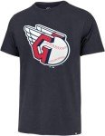 MLB Men's Imprint Match Team Color Primary Logo Word Mark T-Shirt (Cleveland Guardians Navy, X-Large)