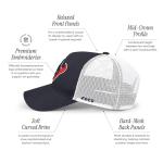 FOCO Houston Texans NFL Primary Logo Trucker RF Cap - Navy
