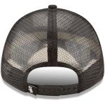 New Era MLB The League 9FORTY Team Color Primary Logo Mesh Trucker Adjustable Hat Cap One Size Fits All - Chicago White Sox Black