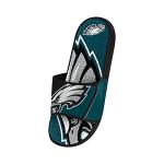 FOCO Philadelphia Eagles NFL Mens Colorblock Big Logo Gel Slides - L