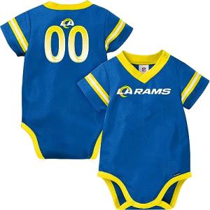 NFL Baby Boys' Dazzle Bodysuit, Los Angeles Rams, 18 Months