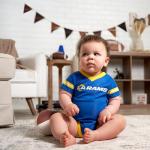 NFL Baby Boys' Dazzle Bodysuit, Los Angeles Rams, 18 Months