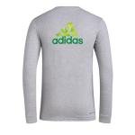 Adidas Men's Austin City FC Local Pop Long Sleeve Pre-Game T-Shirt, Medium Grey Heather, XX-Large