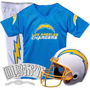 NFL Los Angeles Chargers Unisex Franklin Sports NFL Los Angeles Chargers Deluxe Uniform Set- Smalluniform Set, Blue, Small