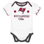 NFL Tampa Bay Buccaneers 3 Pack Short Sleeve Bodysuit, red Tampa Bay Buccaneers New, 18 Months