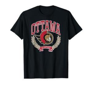 Ottawa Senators Vintage Victory Black Officially Licensed T-Shirt