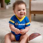 NFL Baby Boys' Dazzle Bodysuit, Los Angeles Rams, 18 Months