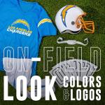 NFL Los Angeles Chargers Unisex Franklin Sports NFL Los Angeles Chargers Deluxe Uniform Set- Smalluniform Set, Blue, Small