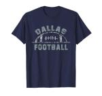 Dallas Football | End Zone Game Day Distressed Vintage T-Shirt