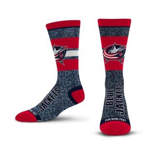 For Bare Feet NHL COLUMBUS BLUE JACKETS Marble Spotlight Team Colors Large