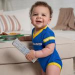 NFL Baby Boys' Dazzle Bodysuit, Los Angeles Rams, 18 Months