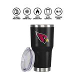 FOCO Arizona Cardinals NFL Team Logo 30 oz Tumbler - Black