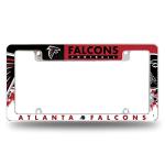 Rico Industries NFL Atlanta Falcons Primary 12" x 6" Chrome All Over Automotive License Plate Frame for Car/Truck/SUV