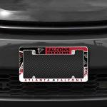Rico Industries NFL Atlanta Falcons Primary 12" x 6" Chrome All Over Automotive License Plate Frame for Car/Truck/SUV
