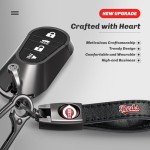 DNGNKNG Reds Leather Car Keychain Keyring for Cincinnati Reds Baseball Fans,Reds Car Key Fob Holder Keychain Lanyard,Souvenir/Gifts for Baseball Fans