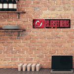 Rico HSN8301 Plastic Street Sign , New Jersey Devils , 3.75 x 16-inches