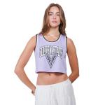 Ultra Game WNBA Official Womens Crop Top Pre-Game Tank Top, Golden State Valkyries, Team Color, Medium