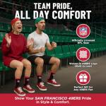 For Bare Feet NFL SAN FRANCISCO 49ERS MVP Crew Sock Team Color Youth