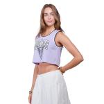 Ultra Game WNBA Official Womens Crop Top Pre-Game Tank Top, Golden State Valkyries, Team Color, Medium