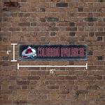Rico Industries HSN6901 Plastic Street Sign , Colorado Avalanche