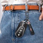 DNGNKNG Reds Leather Car Keychain Keyring for Cincinnati Reds Baseball Fans,Reds Car Key Fob Holder Keychain Lanyard,Souvenir/Gifts for Baseball Fans