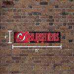 Rico HSN8301 Plastic Street Sign , New Jersey Devils , 3.75 x 16-inches