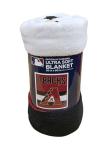 Licensed MLB Ultra Soft Coral Fleece Plush Throw Blanket 50" x 60" (Arizona Diamondbacks)