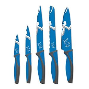 The Sports Vault NFL Detroit Lions 5-Piece Kitchen Knife Set