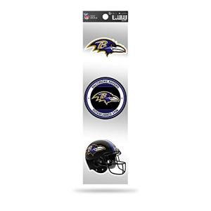 NFL Football Baltimore Ravens 3-Piece Retro Spirit Decals Retro Decal Set