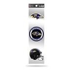 NFL Football Baltimore Ravens 3-Piece Retro Spirit Decals Retro Decal Set