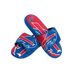 FOCO Buffalo Bills NFL Mens Colorblock Big Logo Gel Slides - L