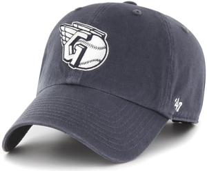 47 Brand MLB Vintage Navy Primary Logo Clean Up Adjustable Baseball Cap Hat, Adult One Size Fits All - Cleveland Guardians Vintage Navy