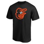 Outerstuff MLB Kids Youth 8-20 Outfield Primary Logo Performance T-Shirt (US, Numeric, Size: 14-16, Regular, Baltimore Orioles - Black)